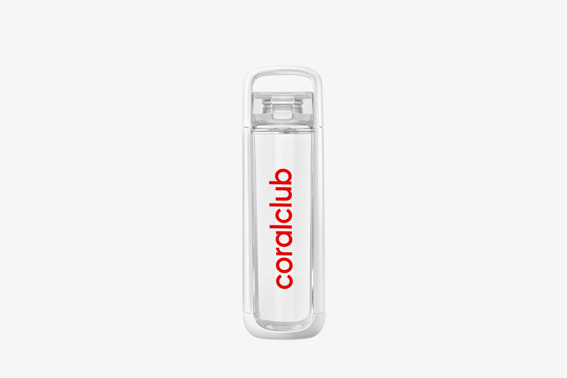 White, Coral Bottle One Water Bottle Gold